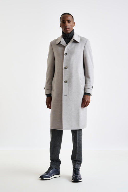 Grey Wool Sheffield Overcoat Zeus - View 4