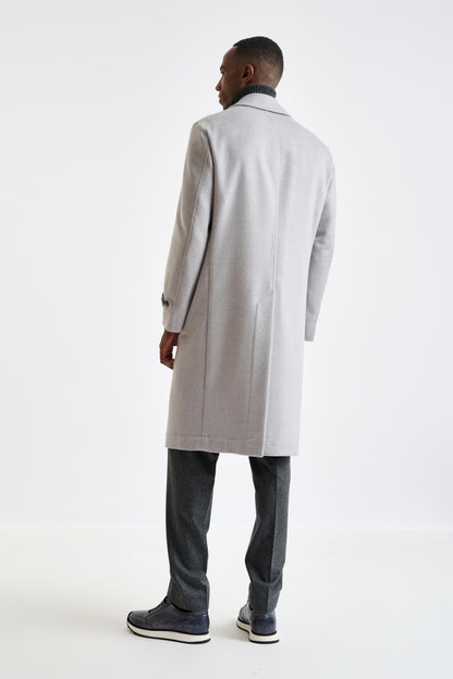 Grey Wool Sheffield Overcoat Zeus - View 5