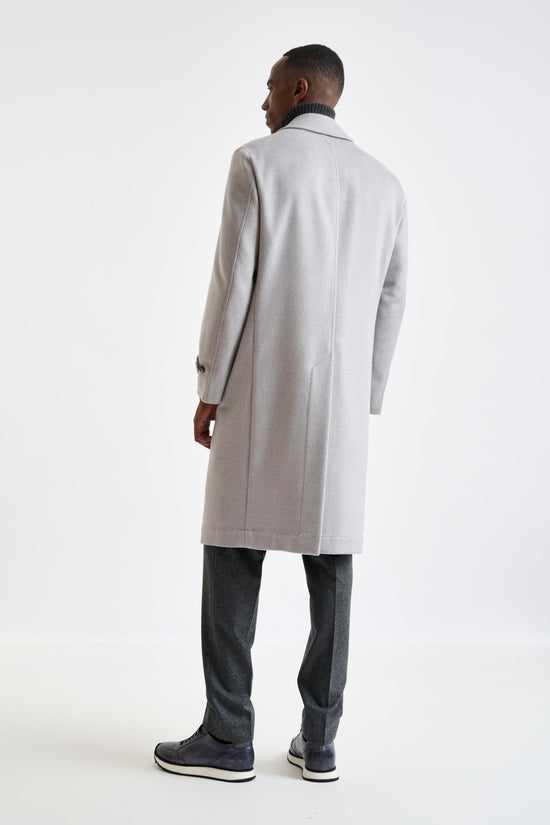 Grey Wool Sheffield Overcoat Zeus - View 5