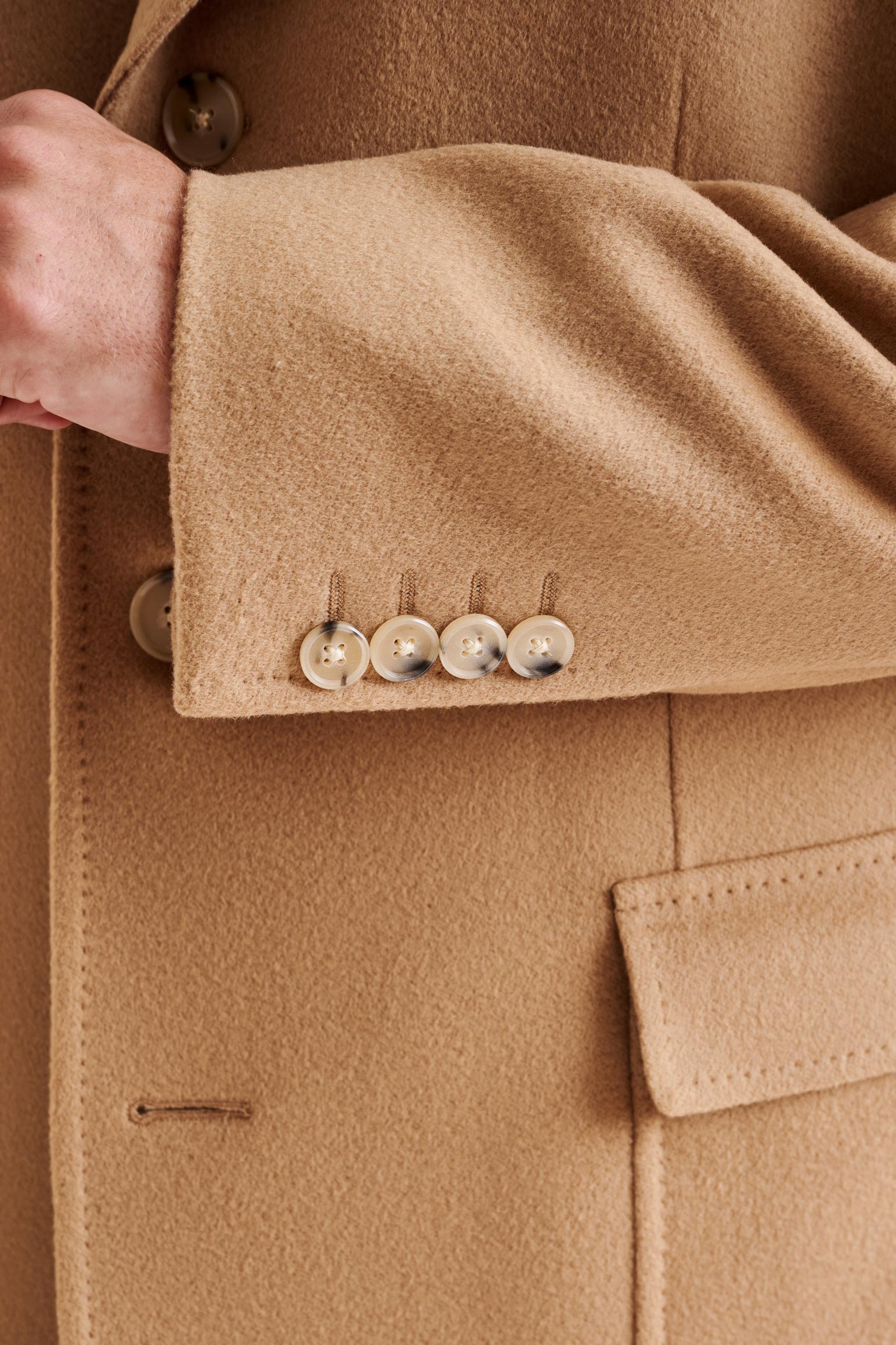 Camel Wool Lincoln Overcoat Zeus - View 3