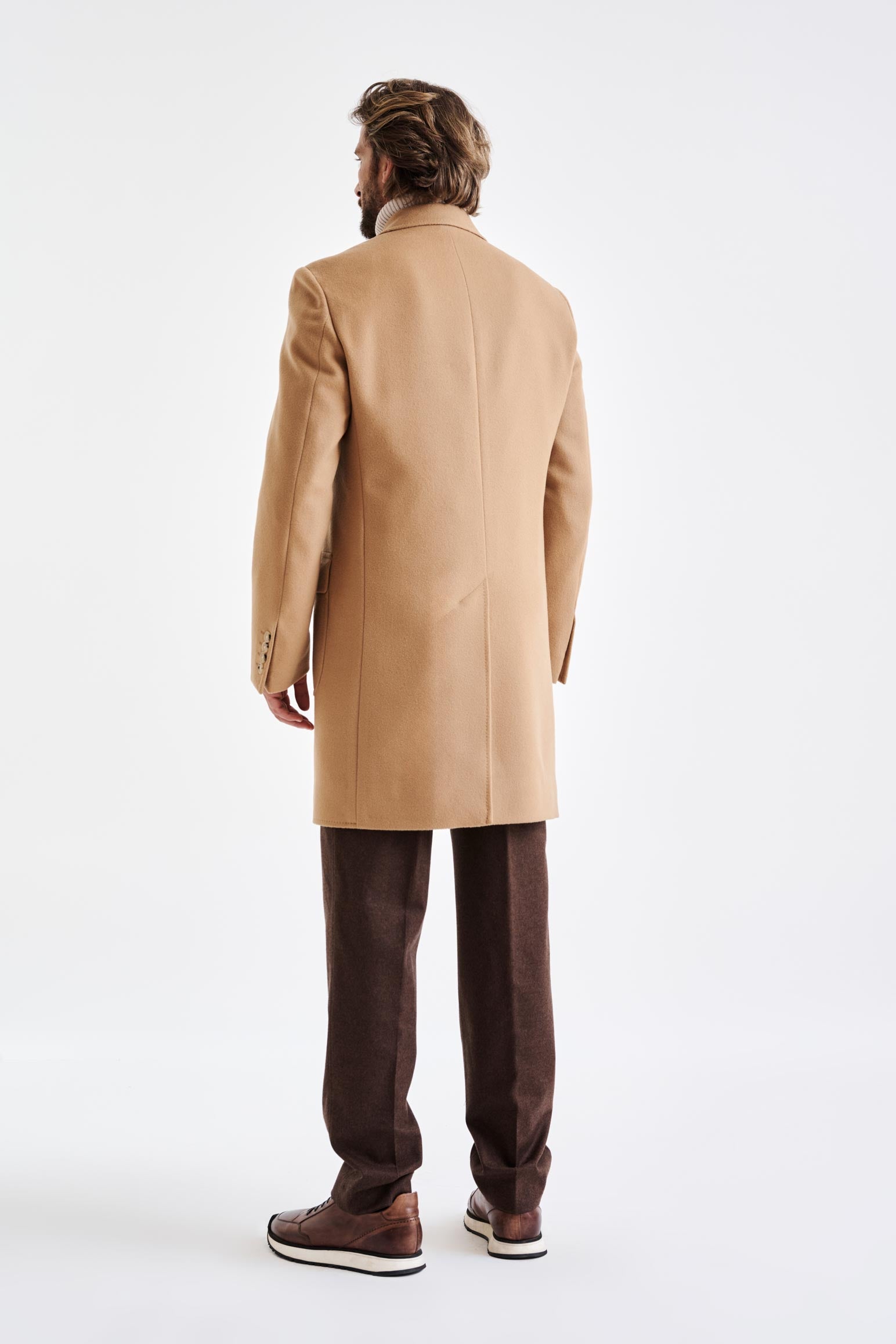 Camel Wool Lincoln Overcoat Zeus - View 7