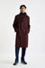 Red 100% Cashmere Sheffield Overcoat Zeus - View 1