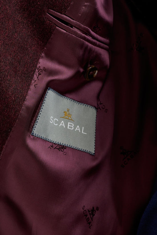 Red 100% Cashmere Sheffield Overcoat Zeus - View 5