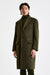 Olive Green Wool Hereford Overcoat Zeus - View 2