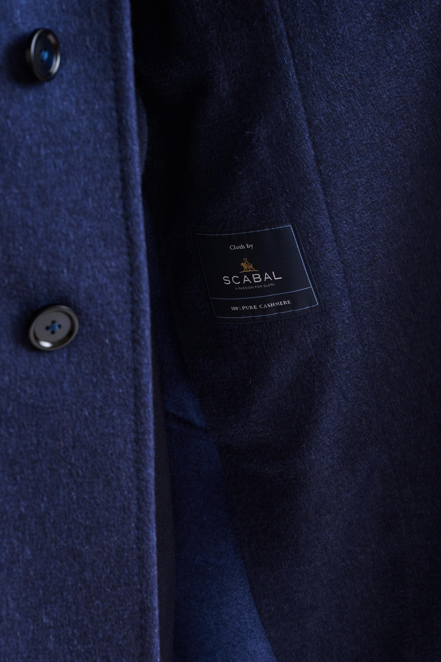 Blue Wool Lincoln Overcoat Zeus - View 6