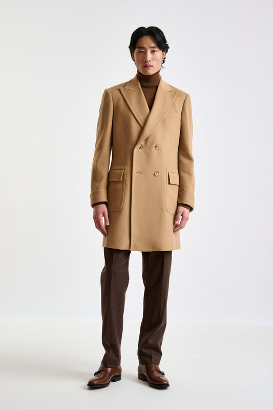 Light Brown 100% Wool Winchester Overcoat Zeus - View 1