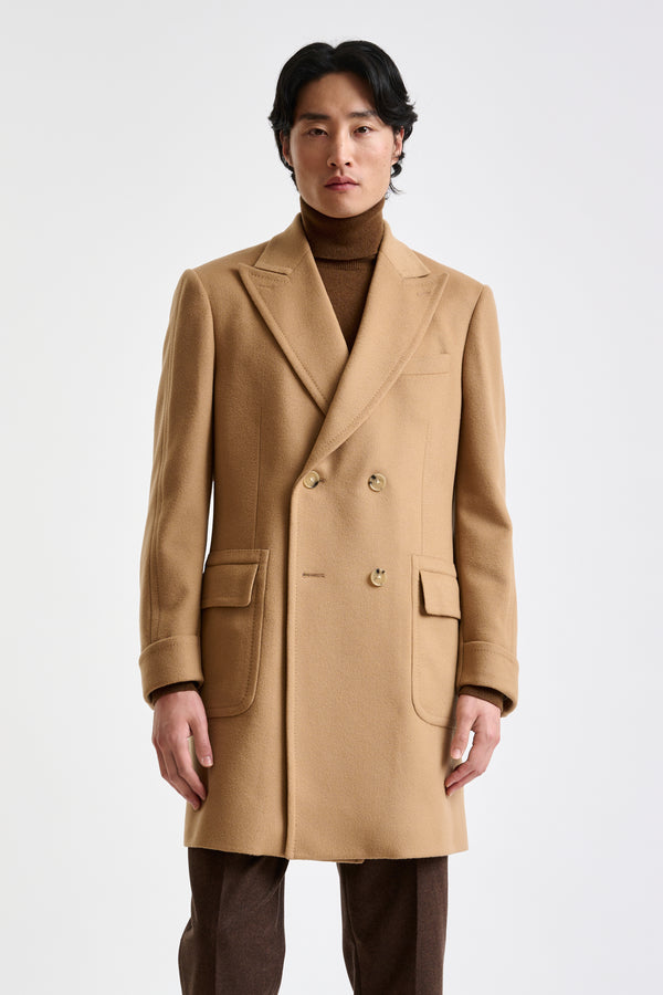 Manteau Winchester Marron Clair 100% Laine Zeus