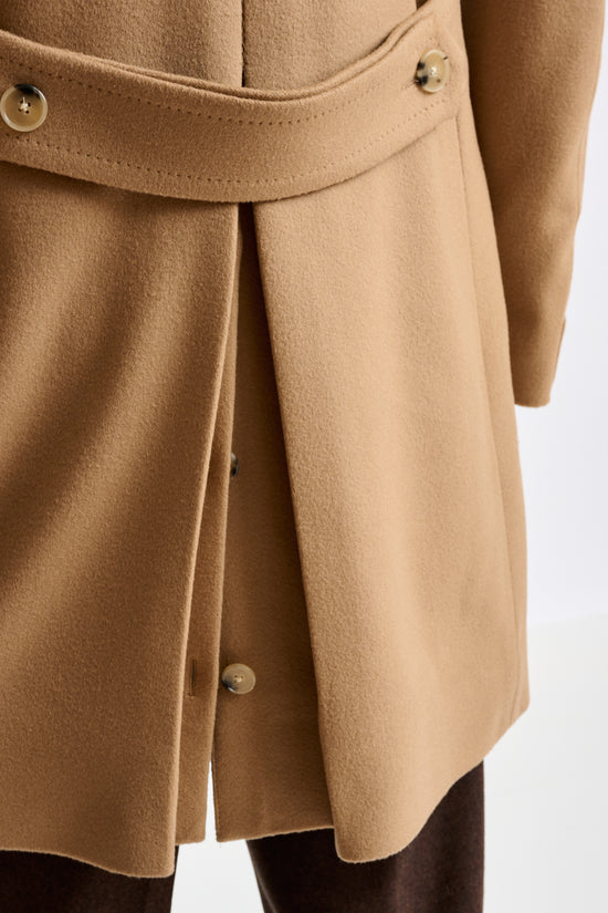 Light Brown 100% Wool Winchester Overcoat Zeus - View 5