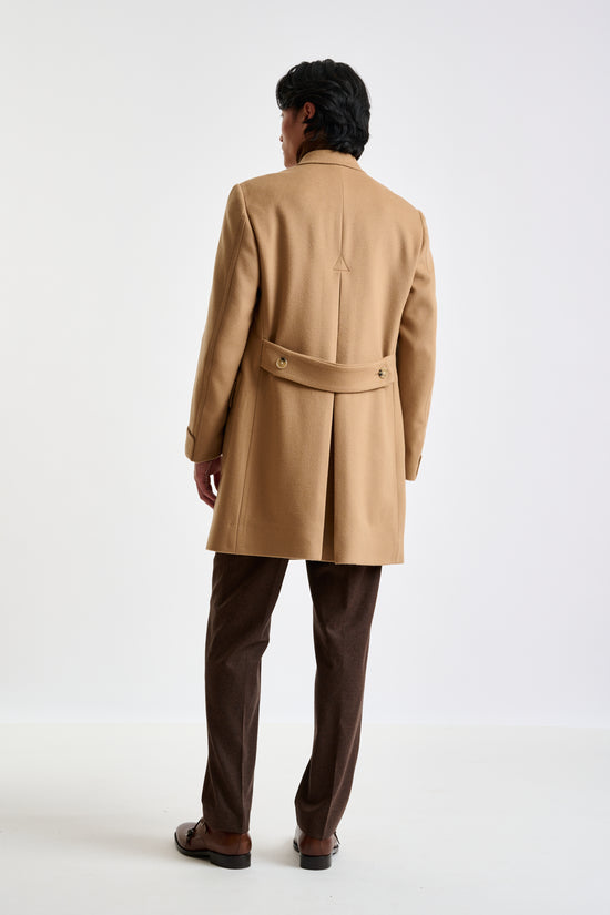 Light Brown 100% Wool Winchester Overcoat Zeus - View 8