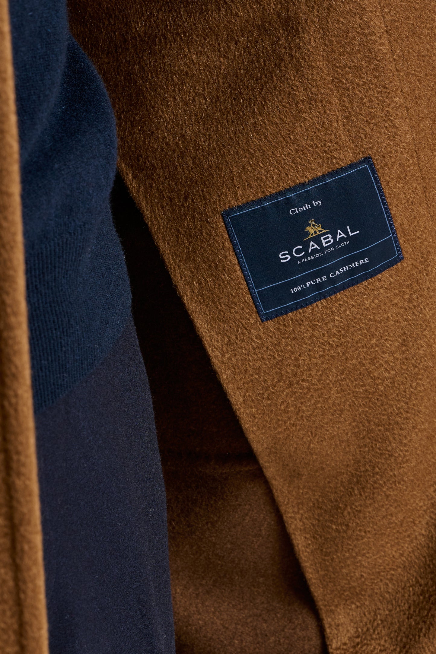 Brown 100% Cashmere Lincoln Overcoat - View 5