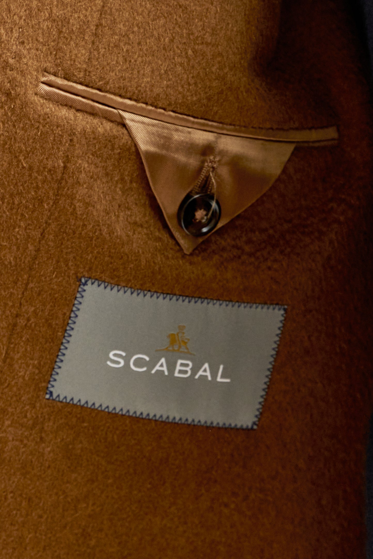 Brown 100% Cashmere Lincoln Overcoat - View 6