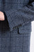 Blue Checked Wool Lincoln Overcoat Zeus - View 5