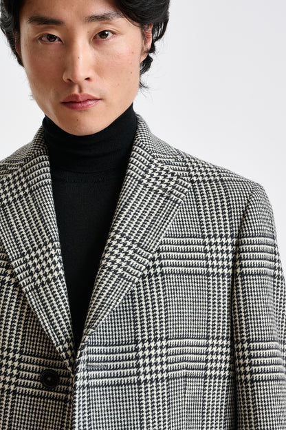 Black Wool & Cashmere Durham Overcoat Zeus - View 4