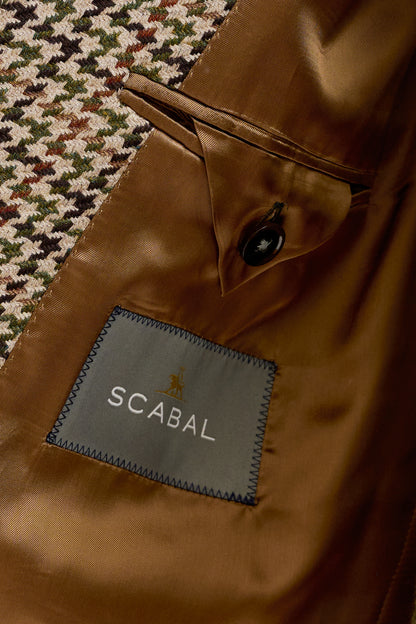 Check Brown Wool Tailored Overcoat - View 6