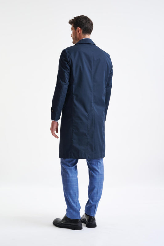 Dark Blue 100% Wool Sheffield Coat - View Six