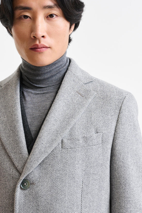 Light Grey 100% Wool Lincoln Overcoat Zeus - Image 3