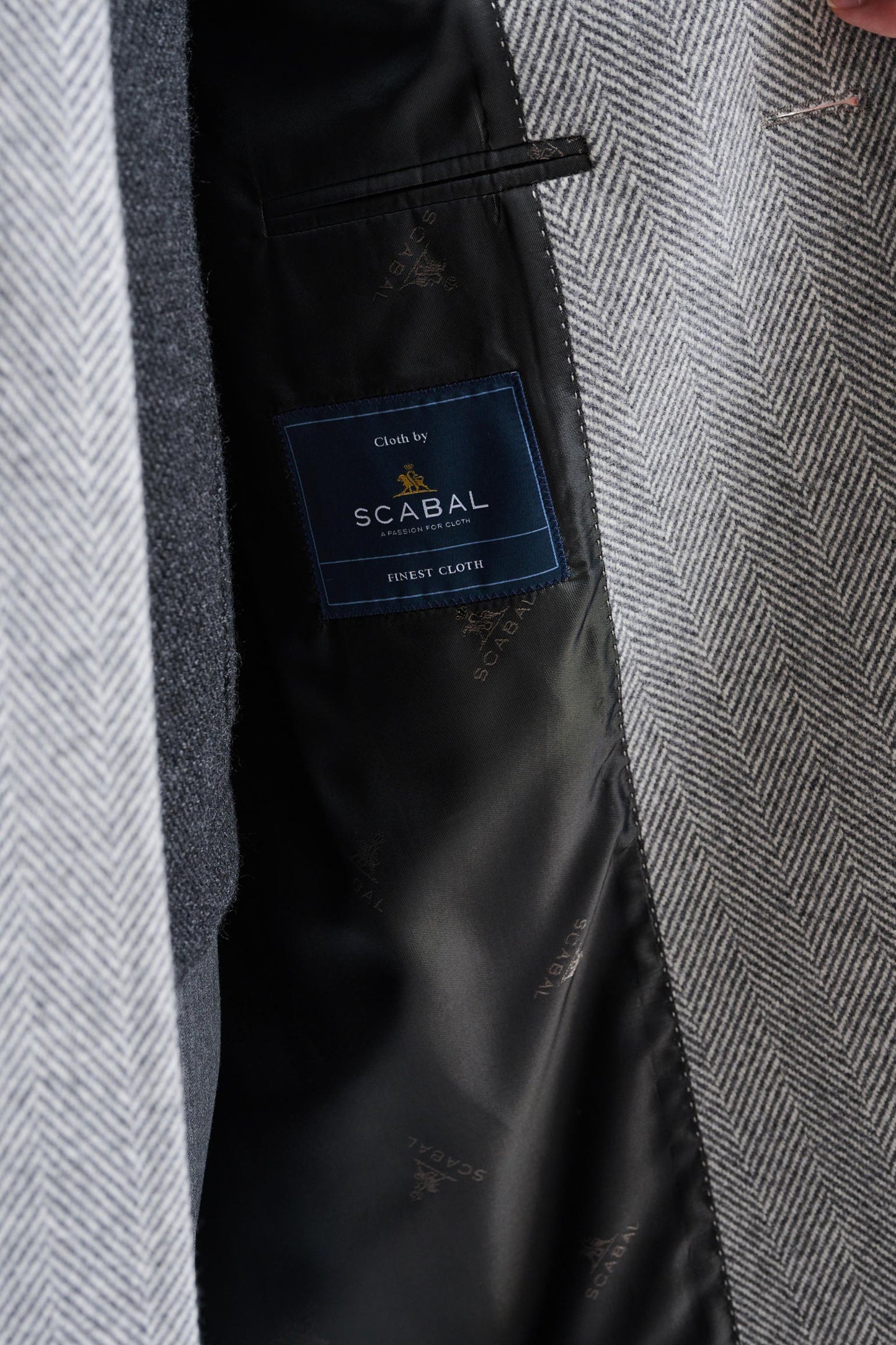 Light Grey 100% Wool Lincoln Overcoat Zeus - Image 7