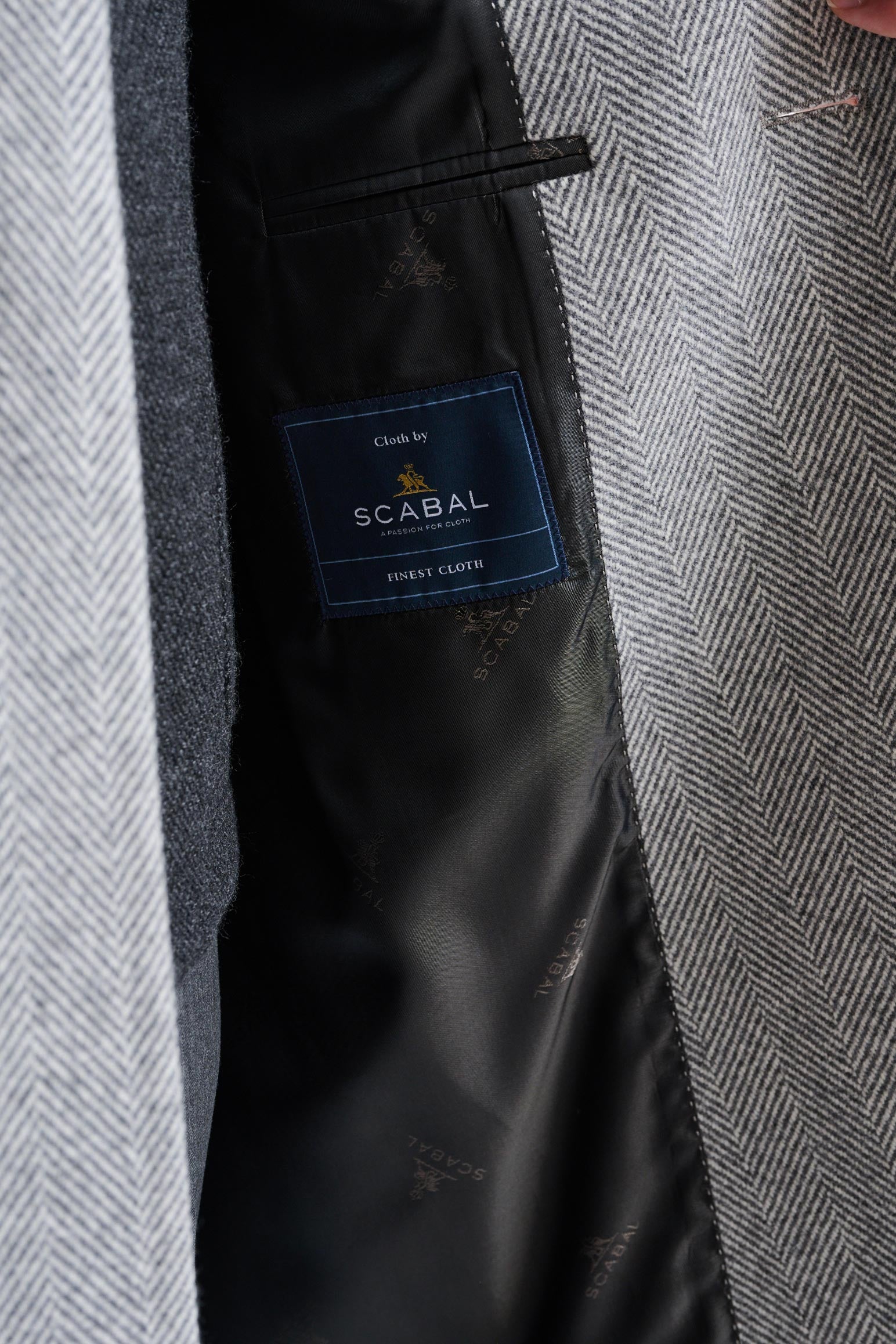 Light Grey 100% Wool Lincoln Overcoat Zeus - Image 7