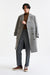 Black & White Wool & Cashmere Sheffield Overcoat Zeus - Image 1