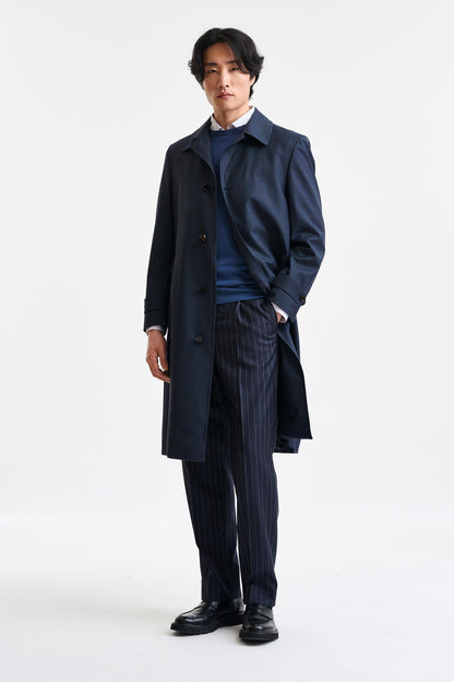 Navy Tech Hybrid Sheffield Overcoat - Image 2