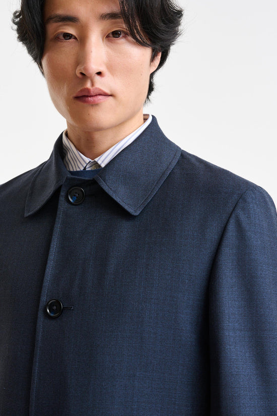 Navy Tech Hybrid Sheffield Overcoat - Image 3