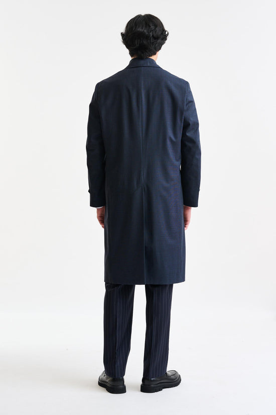 Navy Tech Hybrid Sheffield Overcoat - Image 7