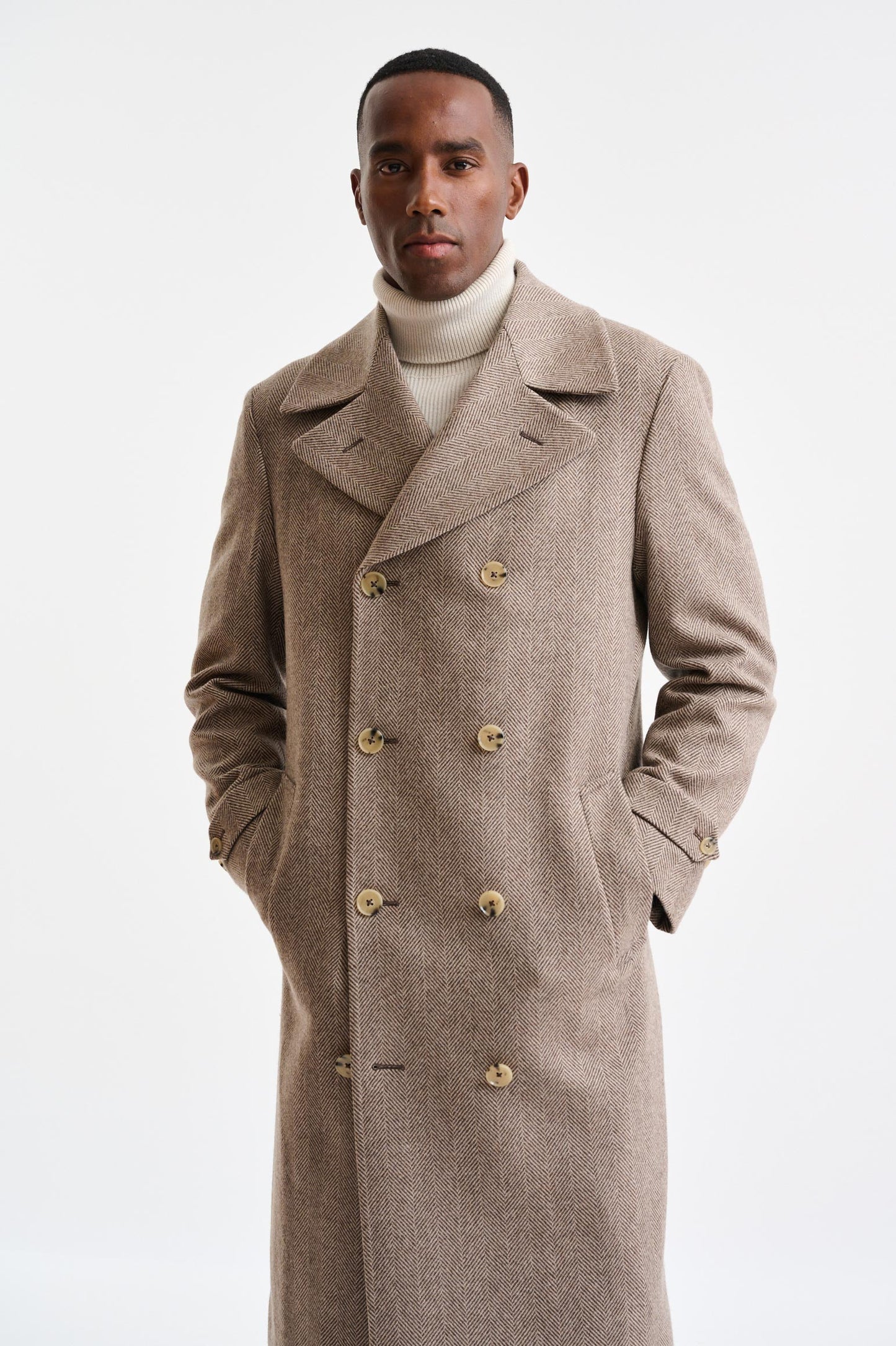 Light Brown Wool Sheffield Overcoat Zeus - Image 3