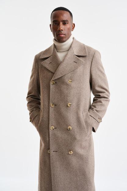 Light Brown Wool Sheffield Overcoat Zeus - Image 3