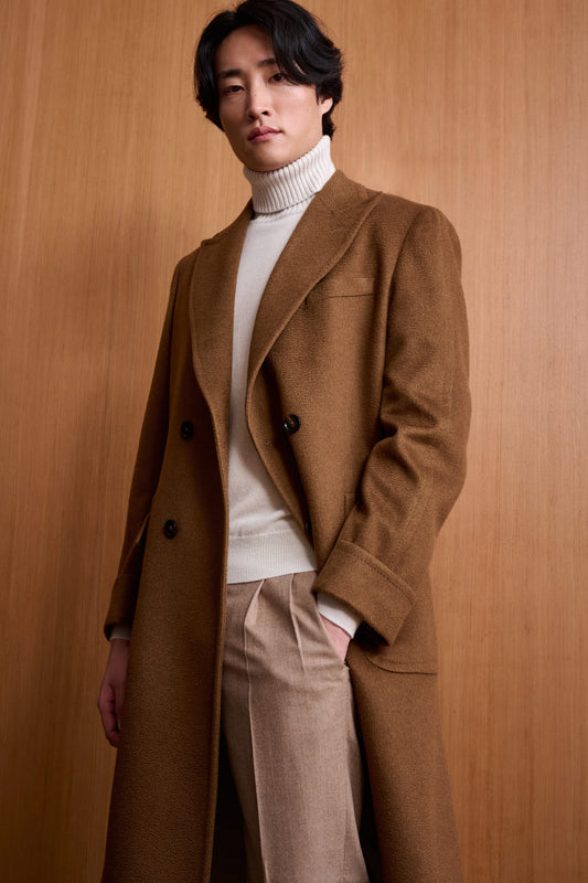 Manteau Guilford En Cachemire Marron Moyen Zeus 