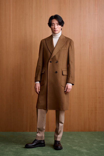 Mittelbrauner Kaschmir-Guilford-Mantel Zeus