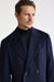 Dark Blue 100% Wool Guildford Overcoat Zeus