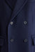 Dark Blue 100% Wool Guildford Overcoat Zeus