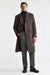 Dark Brown 100% Wool Hereford Overcoat Zeus