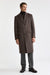 Dark Brown 100% Wool Hereford Overcoat Zeus
