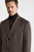 Dark Brown 100% Wool Hereford Overcoat Zeus