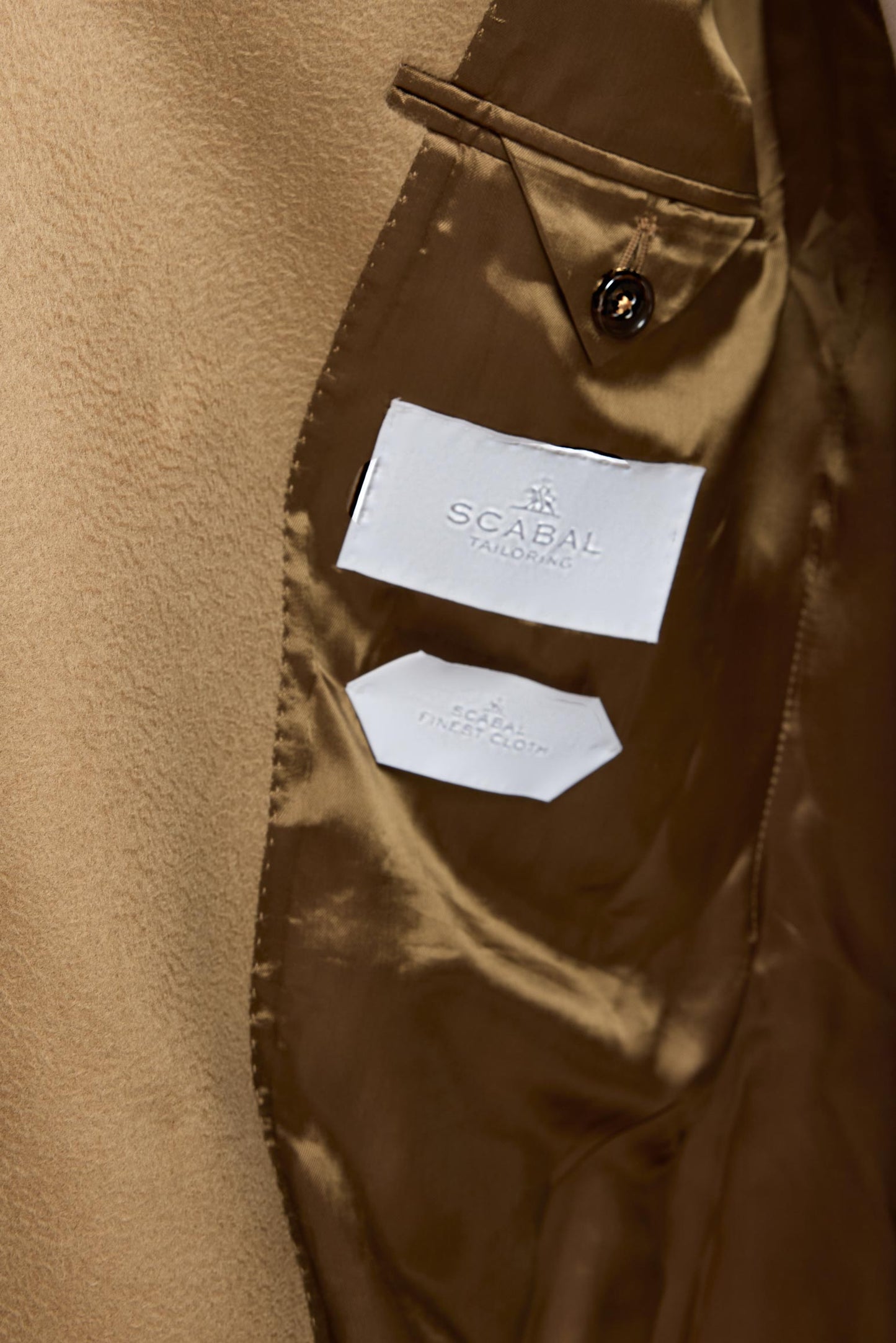 Manteau Hereford Zeus marron clair, 100 % cachemire