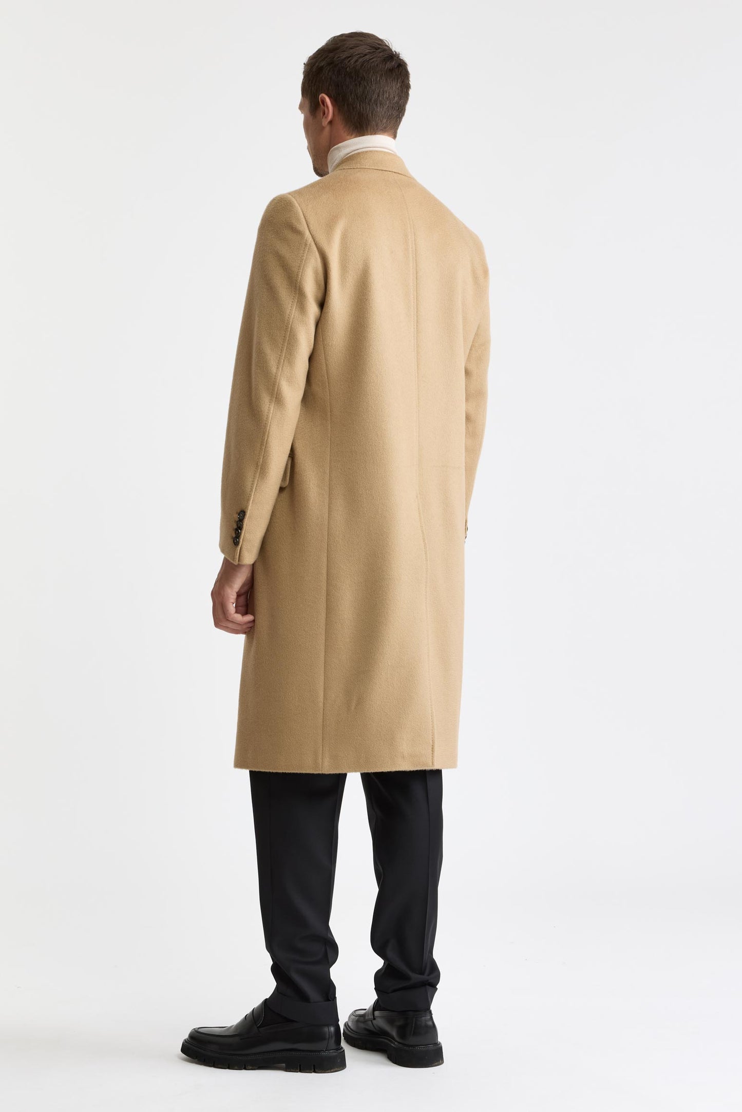 Manteau Hereford Zeus marron clair, 100 % cachemire