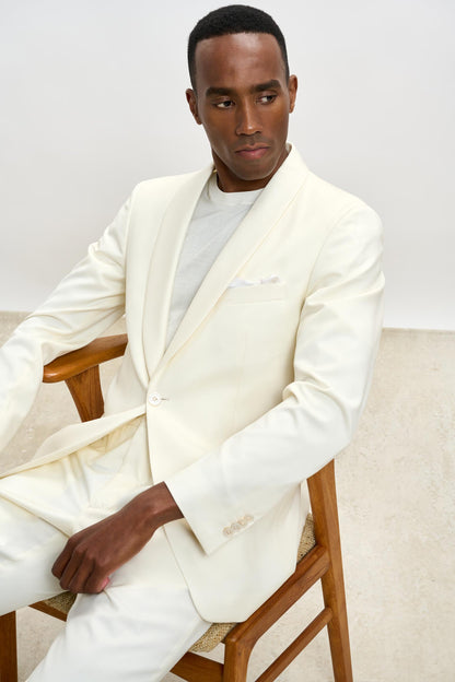 Tuxedo Suit New Deluxe Offwhite - View 13