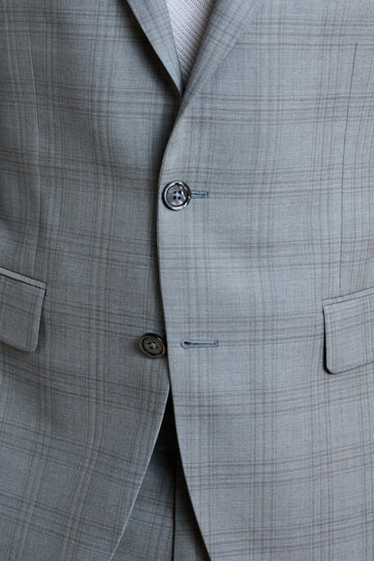 Soho Suit Sleek Light Grey Check - View 6