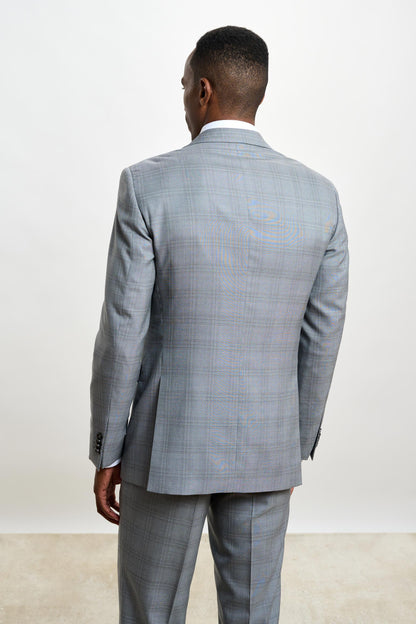 Soho Suit Sleek Light Grey Check - View 17