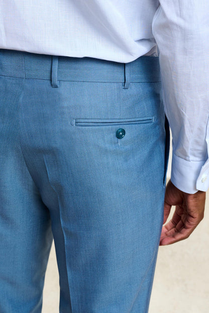 Soho Suit Sleek Plain Light Blue - View 11