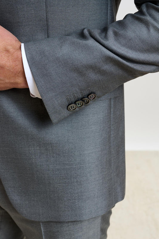 Kenton Suit Sleek Plain Light Grey - View 4