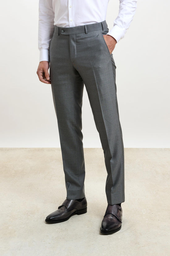 Kenton Suit Sleek Plain Light Grey - View 6