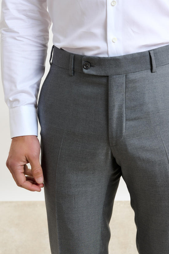 Kenton Suit Sleek Plain Light Grey - View 7