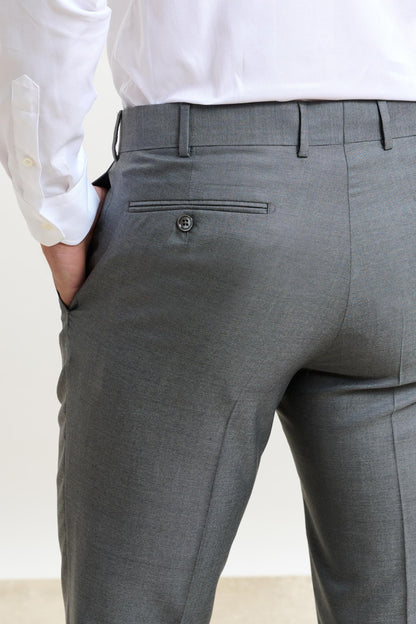 Kenton Suit Sleek Plain Light Grey - View 8