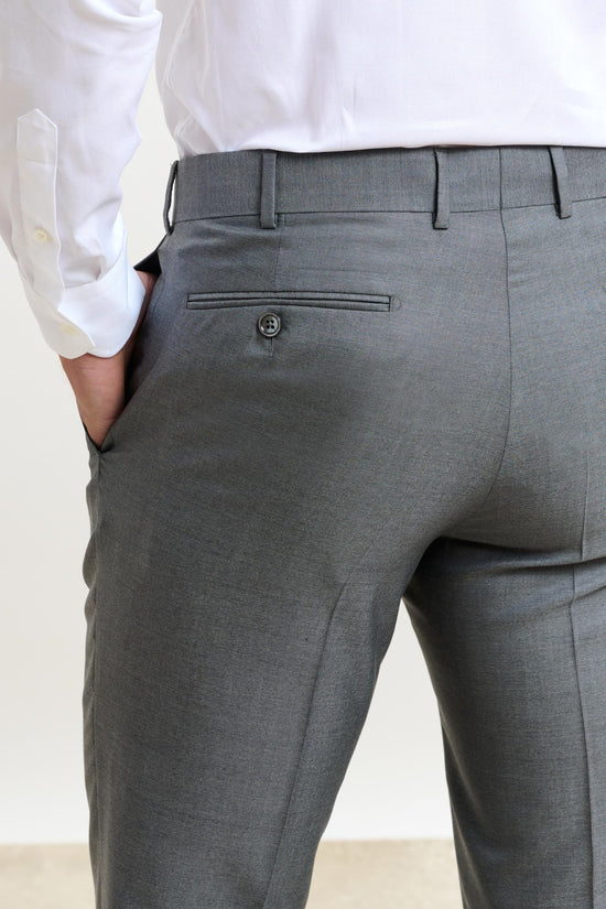 Kenton Suit Sleek Plain Light Grey - View 8