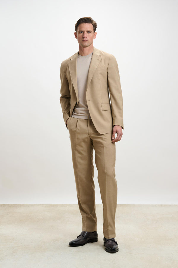 Camel Kensington Suit Summer Cashmere