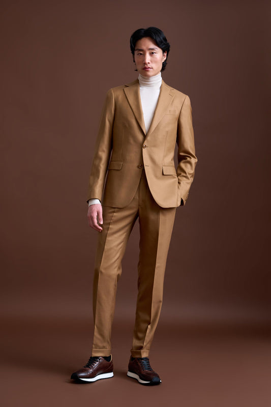 Brown 100% Cashmere Soho Suit Golden Gate - View 1