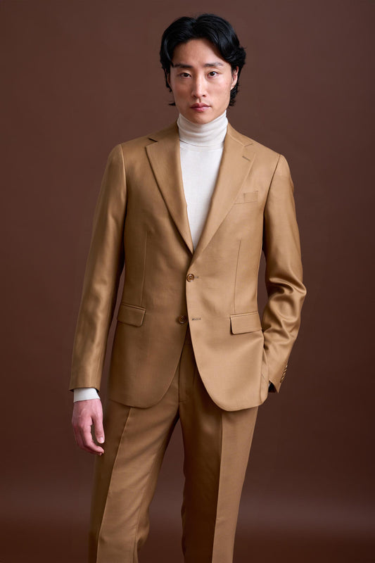 Brown 100% Cashmere Soho Suit Golden Gate - View 2