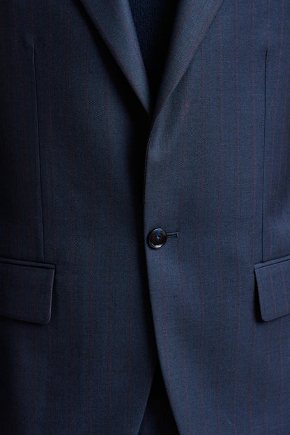 Blue Wool Kensington Suit Tornado - View 4